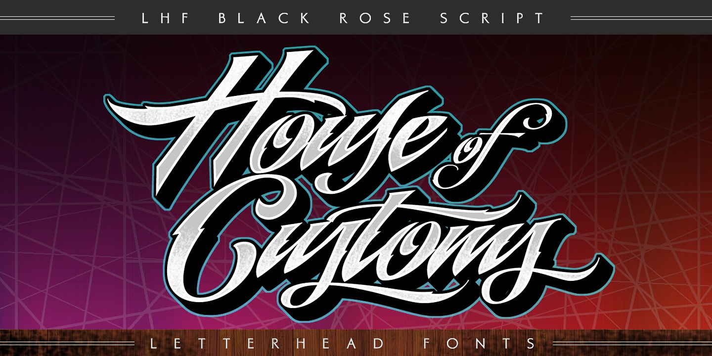 Czcionka LHF Black Rose Script